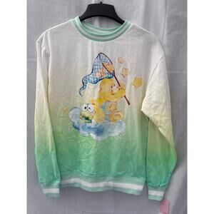 Sanrio Hello Kitty Friends x Care Bears Retro Keroppi Funshine Sweatshirt NWT XS